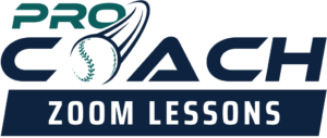 Pro Coach Baseball Zoom Lessons logo color
